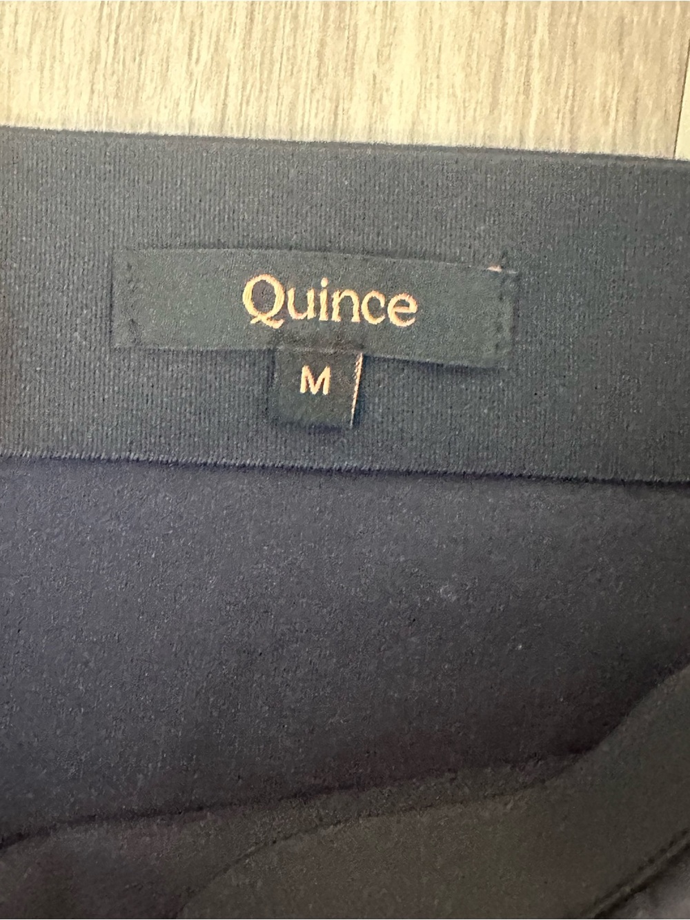 Quince Women Ultra-Stretch Ponte Pencil Skirt Navy Basic M - Picture 5 of 7